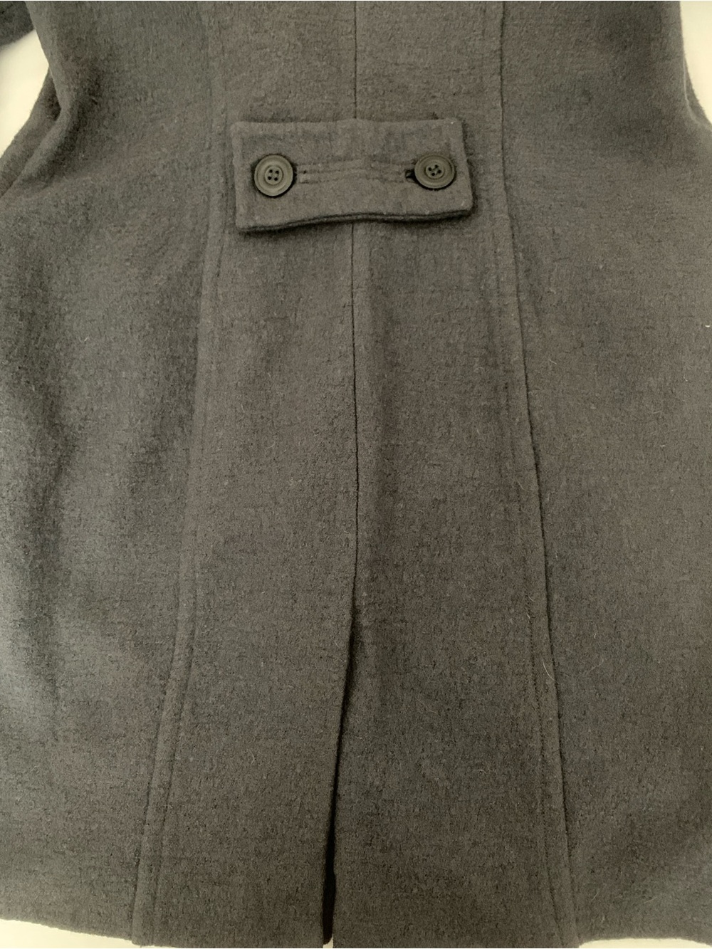 W118 by Walter Baker Wool Blend Coat Gray Asymmetrical Button Front Jacket - Picture 6 of 13